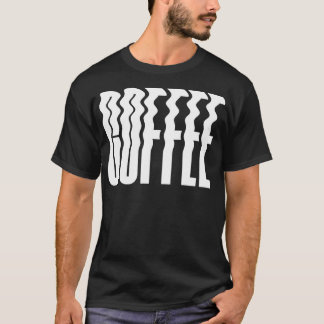 Kaffee Wavy Fett Text T-Shirt