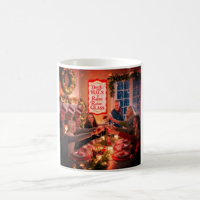 Kaffee Weihnachten Tasse mit vielen Feiern. (Mittel)