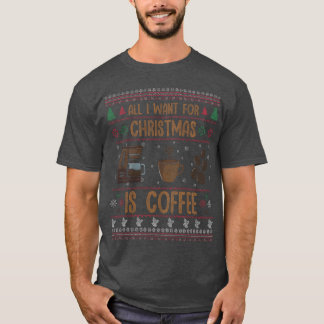Kaffee Weihnachten Weihnachten Weihnachtswein T-Shirt