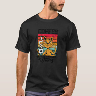 Kaffee, weil Mord eine falsche Kaffeesabhängigkeit T-Shirt