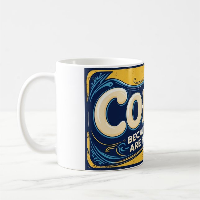 Kaffee: Weil Trommeln verfroren sind. Kaffeetasse (Links)