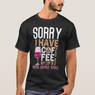 Kaffee Weinangebot Barista Cool Kaffee Wein 2 T-Shirt