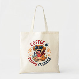 Kaffee & Welpenkuscheln Golden Retriever Tragetasche