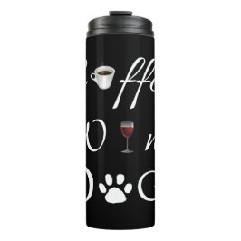 Kaffee Wine Hunde Thermal Tumbler Thermosbecher