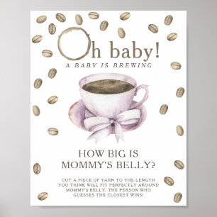 Kaffee wird gebrüht Wie groß ist Mamas Bauch Spiel Poster