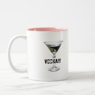 Kaffee, Wodka, KAFFEE? , WODKA!!! Zweifarbige Tasse