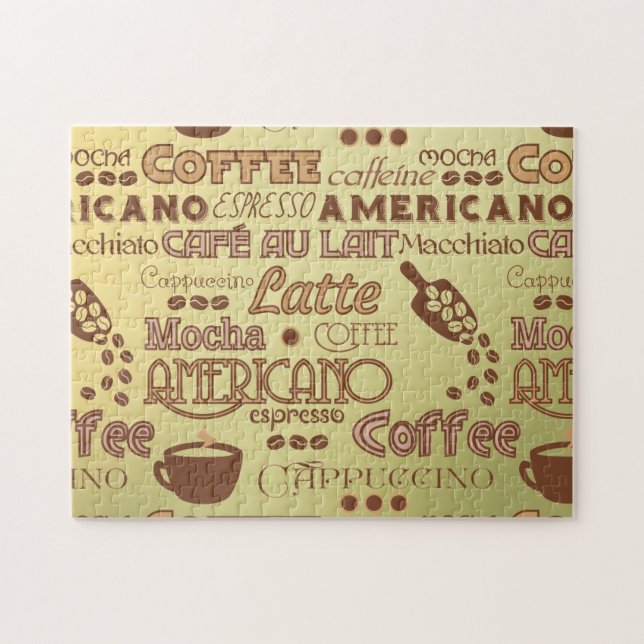 Kaffee-Wörter (Horizontal)