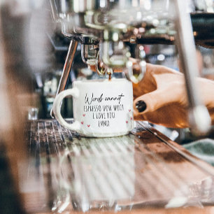 Kaffee-Wortspiel Sag Ich Liebe Dich Lustiger Valen Espressotasse