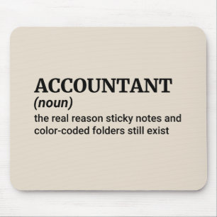 Kaffee, Zahlen & Witze - Funny Accountant Mousepad