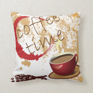Kaffee-Zeit Kissen
