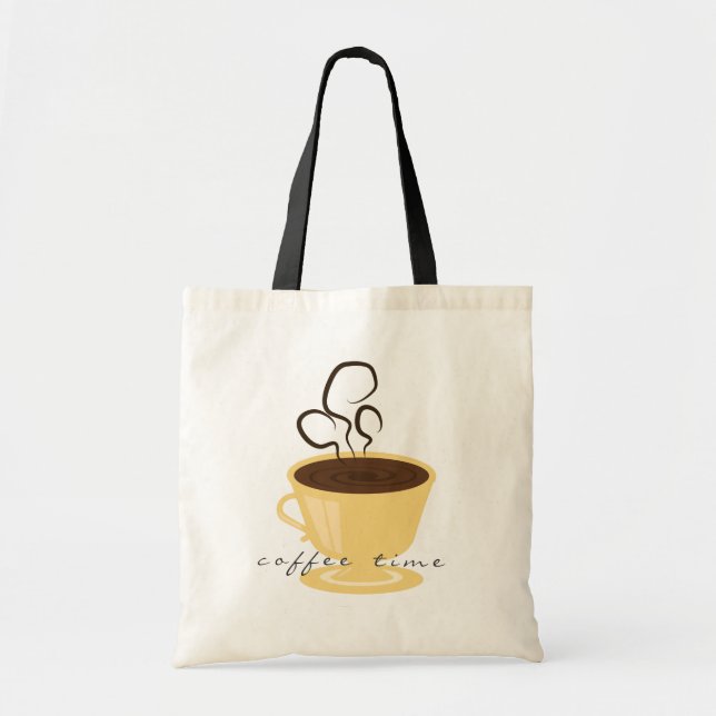 Kaffee-Zeit-Tasche Tragetasche (Vorne)