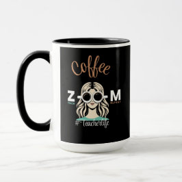 Kaffee Zoom Teach Repeat #TeacherLife Tasse