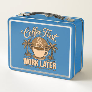 Kaffee zuerst, Arbeit später – Angetrieben von Kof Metall Brotdose
