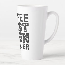 Kaffee zuerst, dann beherrschen milchtasse