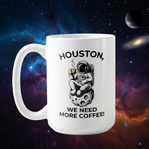 Kaffee zuerst, dann Weltraum Kaffeetasse