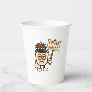 Kaffee zuerst! pappbecher