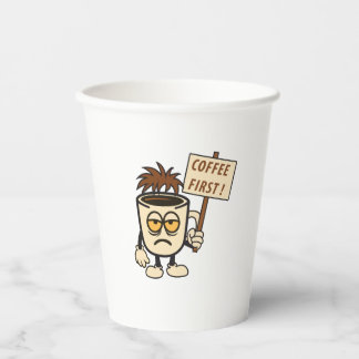 Kaffee zuerst! pappbecher