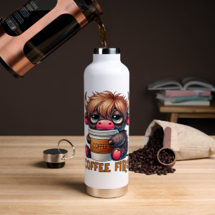Kaffee zuerst trinkflasche