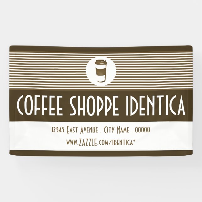 Kaffee zum Becher-Shop-Banner Banner (Horizontal)