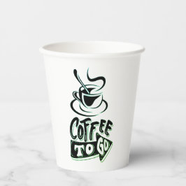 Kaffee zum Papierschneiden - 20,00 Party Cups Pappbecher