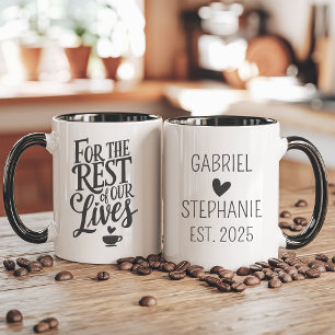 Kaffee Zusammen Für Den Rest Unseres Lebens Paare Tasse