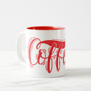 Kaffee Zweifarbige Tasse