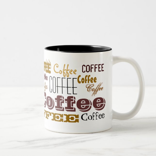 Kaffee Zweifarbige Tasse (Rechts)