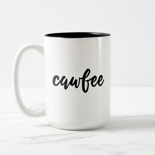 Kaffee Zweifarbige Tasse (Links)