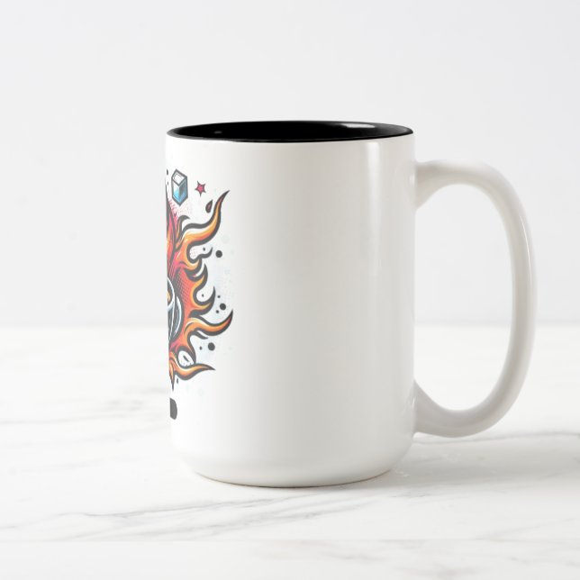 Kaffee Zweifarbige Tasse (Rechts)