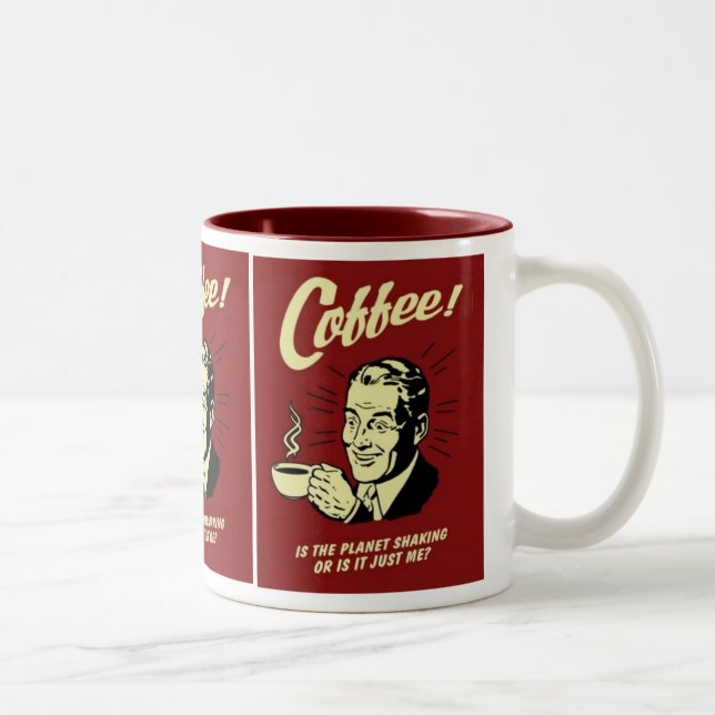 Kaffee Zweifarbige Tasse (Rechts)