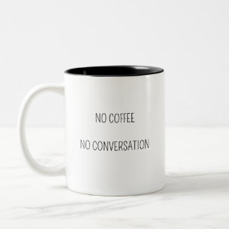 Kaffeeanforderung Zweifarbige Tasse