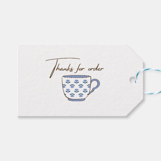 Kaffeeanhänger Geschenkanhänger (Vorderseite (Horizontal))