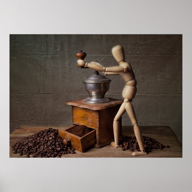 Kaffeearbeiter Poster (Vorne)