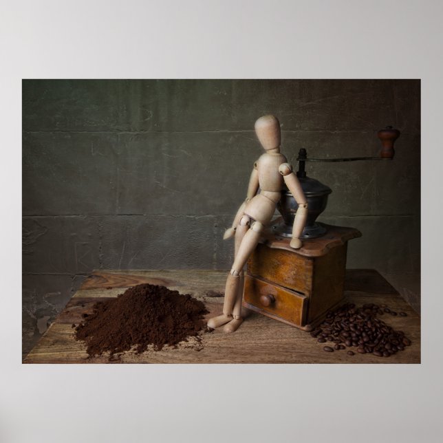 Kaffeearbeiter Poster (Vorne)