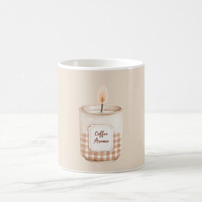 Kaffeearoma-Cream-Karodekerze Kaffeetasse (Mittel)