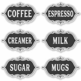 Kaffeeaufkleber Aufkleber