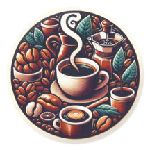 Kaffeeaufkleber