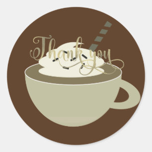 Kaffeebar-Tasse Latte Junggesellinnen-Abschied Fol Runder Aufkleber