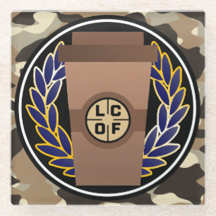Kaffeebauche - Kaffee Camouflage Untersetzer