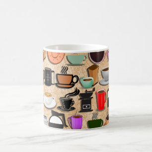 Kaffeebecher auf Creme Kaffeetasse