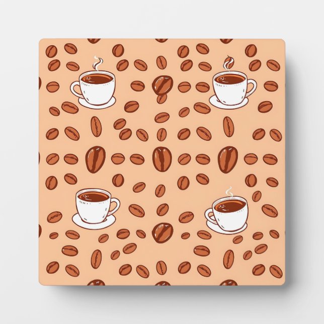 Kaffeebecher Cozy Muster Fotoplatte (Vorderseite)