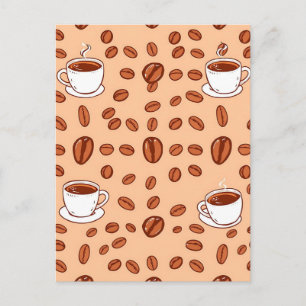 Kaffeebecher Cozy Muster Postkarte