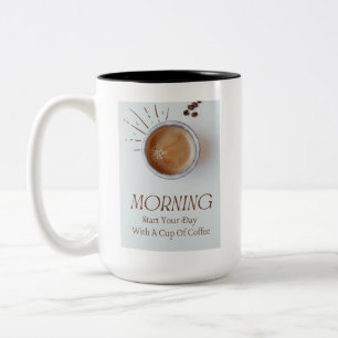 Kaffeebecher-Design "Bold Elegance" Zweifarbige Tasse
