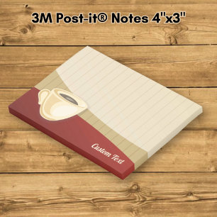 Kaffeebecher Post-it Klebezettel