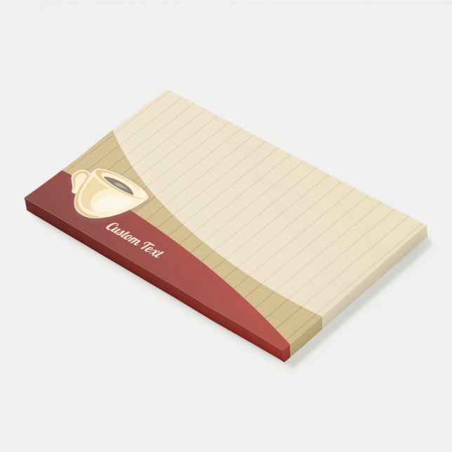 Kaffeebecher Post-it Klebezettel (angewinkelt)