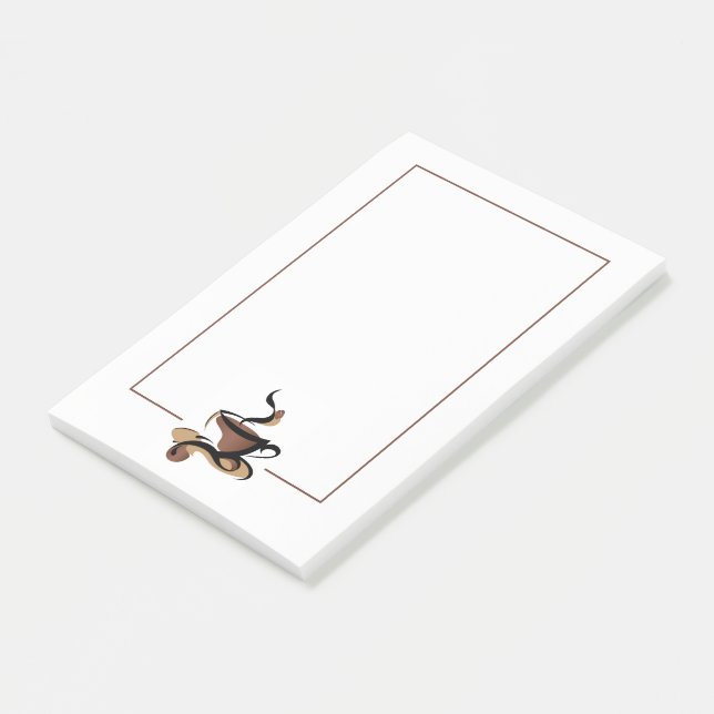 Kaffeebecher Post-it Klebezettel (angewinkelt)