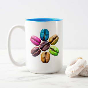 Kaffeebecher Zweifarbige Tasse
