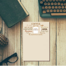 Kaffeebezeichnungen Personalisiert Tan Post-It-Not