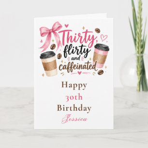 Kaffeebirthdayeinladung Karte