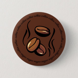 Kaffeebohne-Knopf Button